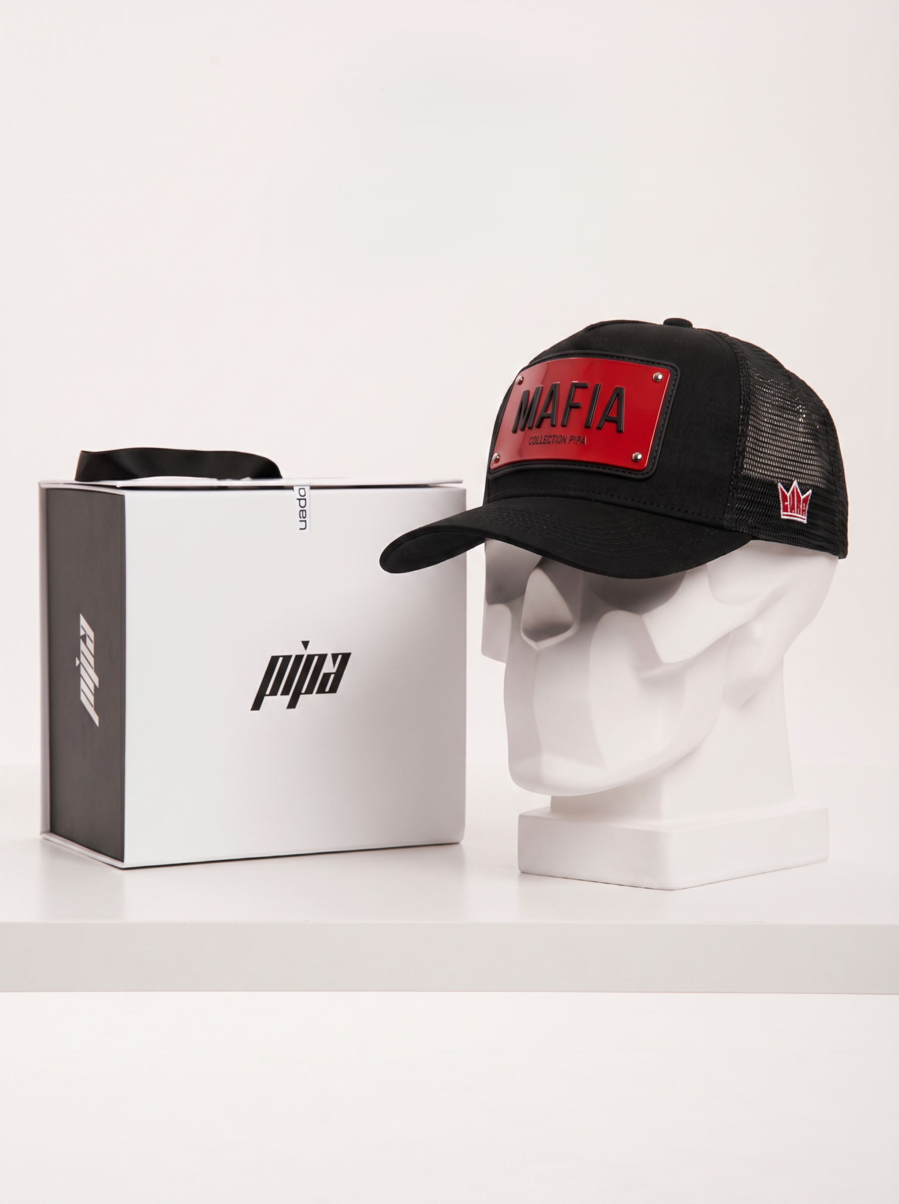 PIPA MAFIA — чёрная бейсболка, новый дроп